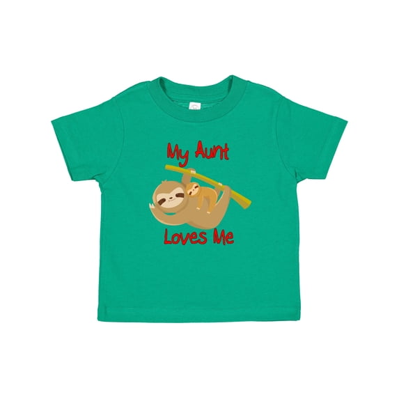 Inktastic My Aunt Loves Me Sloth Boys or Girls Baby T-Shirt