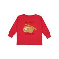 thumbnail image 1 of Inktastic My Aunt Loves Me Sloth Boys or Girls Long Sleeve Toddler T-Shirt, 1 of 5