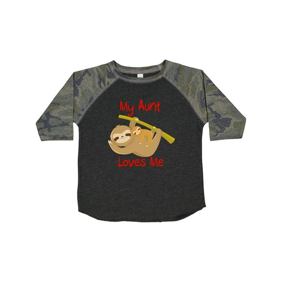 Inktastic My Aunt Loves Me Sloth Boys or Girls Toddler T-Shirt