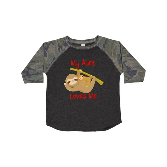 Inktastic My Aunt Loves Me Sloth Boys or Girls Toddler T-Shirt