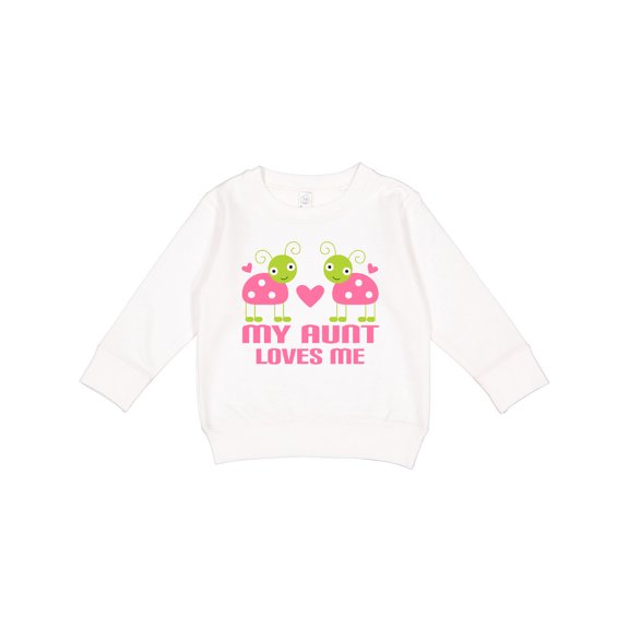 Inktastic My Aunt Loves Me Toddler Sweatshirt