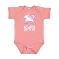 thumbnail image 1 of Inktastic My Aunt Loves Me Unicorn Girls Baby Bodysuit, 1 of 5