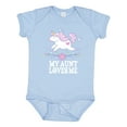 thumbnail image 1 of Inktastic My Aunt Loves Me Unicorn Girls Baby Bodysuit, 1 of 5