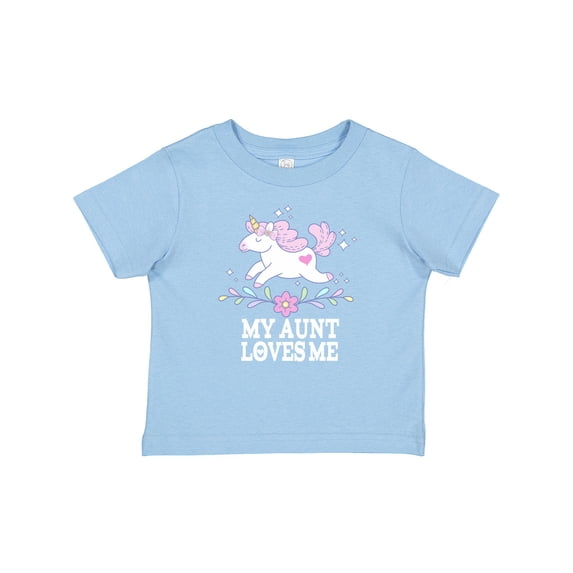 Inktastic My Aunt Loves Me Unicorn Girls Baby T-Shirt