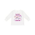 thumbnail image 1 of Inktastic My Aunt Loves Me Unicorn Girls Long Sleeve Toddler T-Shirt, 1 of 5