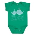 thumbnail image 1 of Inktastic My Aunt Loves Me Whale Boys or Girls Baby Bodysuit, 1 of 5