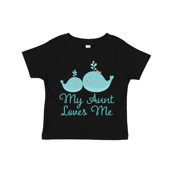 Inktastic My Aunt Loves Me Whale Boys or Girls Toddler T-Shirt