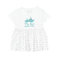 thumbnail image 1 of Inktastic My Aunt Loves Me Whale Girls Baby Dress, 1 of 5