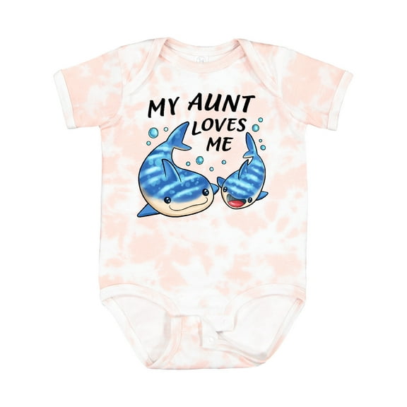Inktastic My Aunt Loves Me Whale Shark Boys or Girls Baby Bodysuit