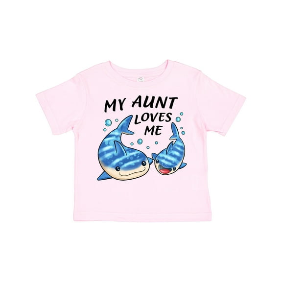 Inktastic My Aunt Loves Me- Whale Shark Boys or Girls Toddler T-Shirt