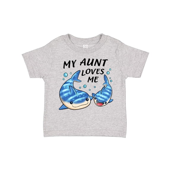 Inktastic My Aunt Loves Me- Whale Shark Boys or Girls Toddler T-Shirt