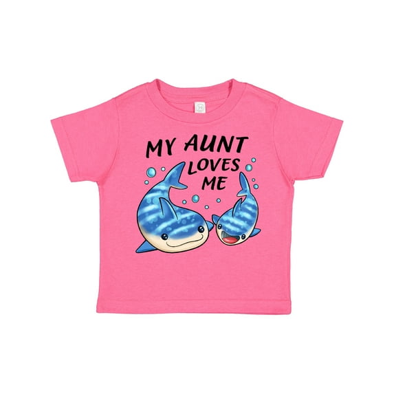 Inktastic My Aunt Loves Me- Whale Shark Boys or Girls Toddler T-Shirt