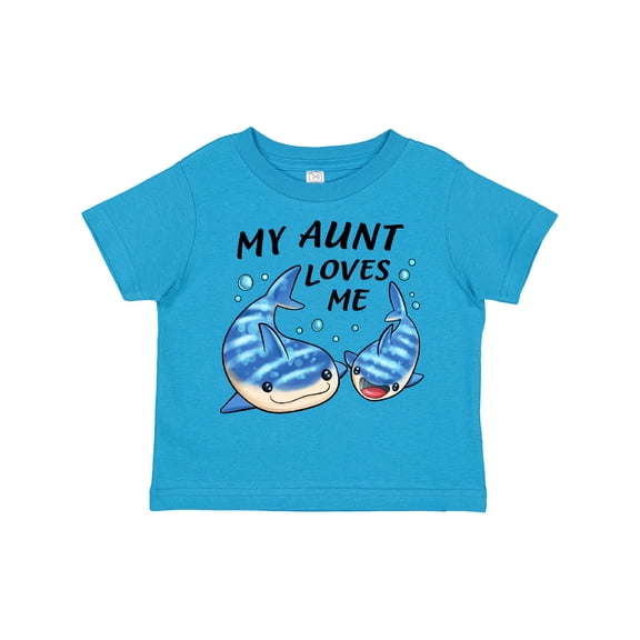 Inktastic My Aunt Loves Me- Whale Shark Boys or Girls Toddler T-Shirt