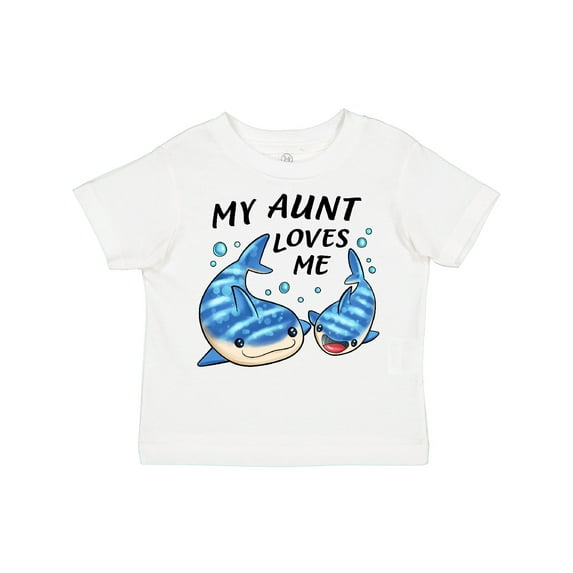 Inktastic My Aunt Loves Me- Whale Shark Boys or Girls Toddler T-Shirt