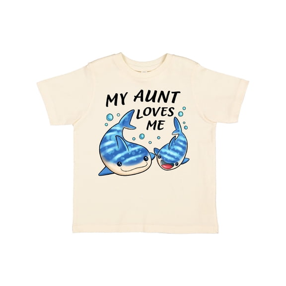 Inktastic My Aunt Loves Me- Whale Shark Boys or Girls Toddler T-Shirt