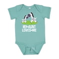 thumbnail image 1 of Inktastic My Aunt Loves Me Zebra Zoo Animal Boys or Girls Baby Bodysuit, 1 of 5