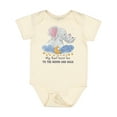 thumbnail image 1 of Inktastic My Aunt Loves Me to the Moon and Back Elephant Family Boys or Girls Baby Bodysuit, 1 of 5