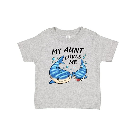 Inktastic My Aunt Loves Me- whale shark Boys or Girls Baby T-Shirt