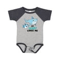 thumbnail image 1 of Inktastic My Aunt Loves Me with Cute Sharks Boys or Girls Baby Bodysuit, 1 of 5