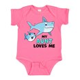 thumbnail image 1 of Inktastic My Aunt Loves Me with Cute Sharks Boys or Girls Baby Bodysuit, 1 of 5