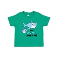 thumbnail image 1 of Inktastic My Aunt Loves Me with Cute Sharks Boys or Girls Baby T-Shirt, 1 of 5