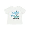 thumbnail image 1 of Inktastic My Aunt Loves Me with Cute Sharks Boys or Girls Baby T-Shirt, 1 of 5