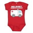 thumbnail image 1 of Inktastic My Aunt Saves Lives Ambulance Boys or Girls Baby Bodysuit, 1 of 5