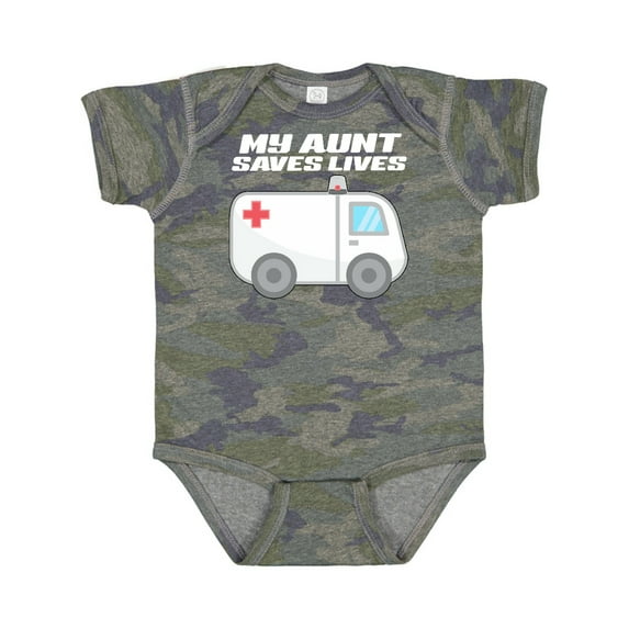 Inktastic My Aunt Saves Lives Ambulance Boys or Girls Baby Bodysuit
