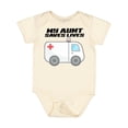 thumbnail image 1 of Inktastic My Aunt Saves Lives Ambulance Boys or Girls Baby Bodysuit, 1 of 5