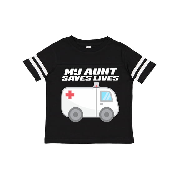 Inktastic My Aunt Saves Lives- Ambulance Boys or Girls Toddler T-Shirt