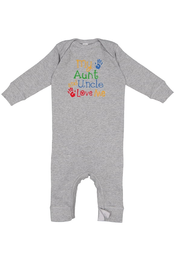 My Aunt and Uncle Love Me Baby Romper Coveralls