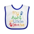 thumbnail image 1 of Inktastic My Aunt and Uncle Love Me Boys or Girls Baby Bib, 1 of 4
