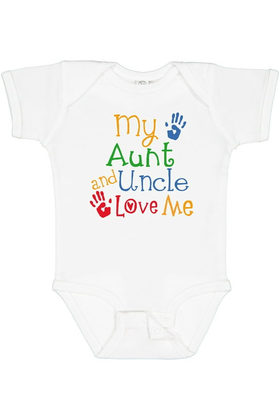 My Aunt and Uncle Love Me Boys or Girls Baby Bodysuit