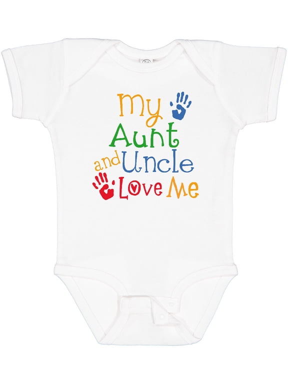 My Aunt and Uncle Love Me Boys or Girls Baby Bodysuit