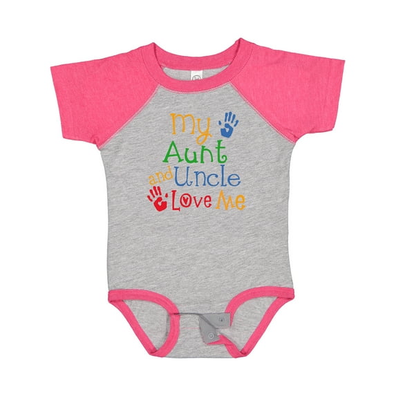 Inktastic My Aunt and Uncle Love Me Boys or Girls Baby Bodysuit