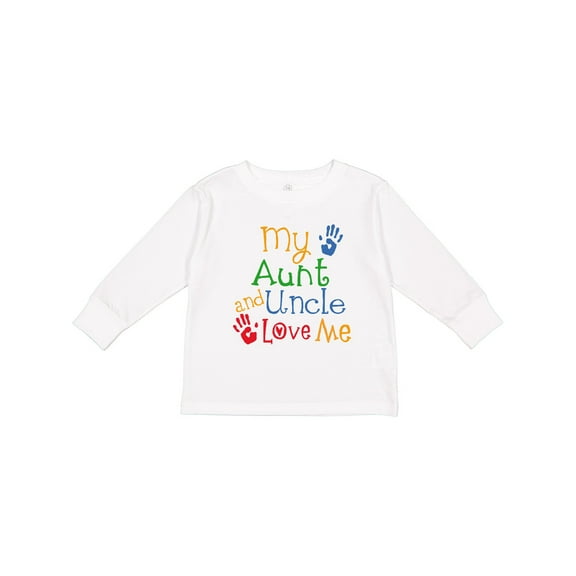 Inktastic My Aunt and Uncle Love Me Boys or Girls Long Sleeve Toddler T-Shirt