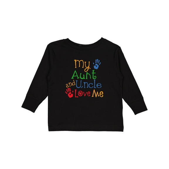 Inktastic My Aunt and Uncle Love Me Boys or Girls Long Sleeve Toddler T-Shirt