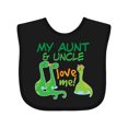 thumbnail image 1 of Inktastic My Aunt and Uncle Love Me Dinosaur Boys Baby Bib, 1 of 4
