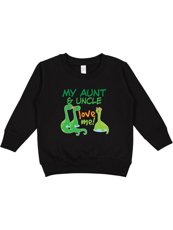 My Aunt and Uncle Love Me Dinosaur Toddler Sweatshirt