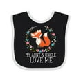 thumbnail image 1 of Inktastic My Aunt and Uncle Love Me Fox for Niece Girls Baby Bib, 1 of 4