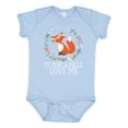 thumbnail image 1 of Inktastic My Aunt and Uncle Love Me Fox for Niece Girls Baby Bodysuit, 1 of 5