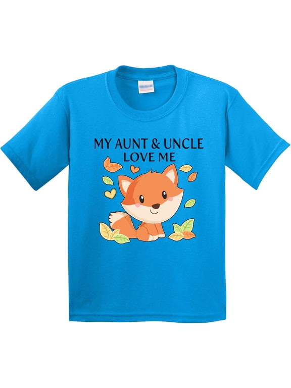 My Aunt and Uncle Love Me Little Fox Youth T-Shirt