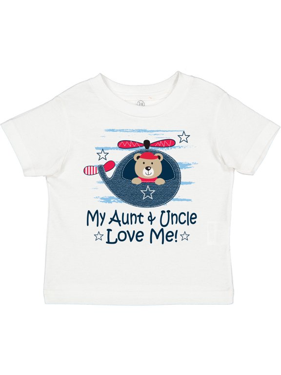 My Aunt and Uncle Love Me Nephew Bear Boys Toddler T-Shirt