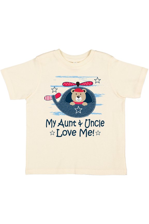 My Aunt and Uncle Love Me Nephew Bear Boys Toddler T-Shirt