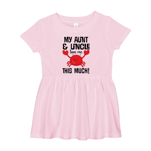 Inktastic My Aunt and Uncle Love Me Nephew Girls Baby Dress