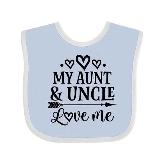 Inktastic My Aunt and Uncle Love Me Niece Boys or Girls Baby Bib