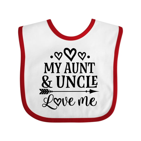 Inktastic My Aunt and Uncle Love Me Niece Boys or Girls Baby Bib