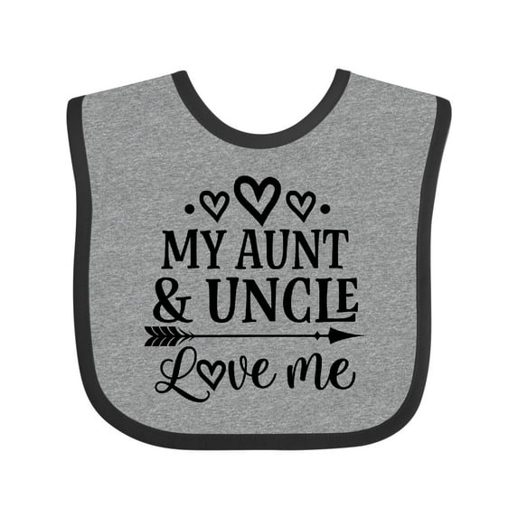Inktastic My Aunt and Uncle Love Me Niece Boys or Girls Baby Bib