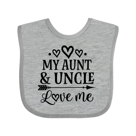 Inktastic My Aunt and Uncle Love Me Niece Boys or Girls Baby Bib