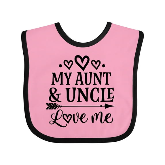 Inktastic My Aunt and Uncle Love Me Niece Boys or Girls Baby Bib